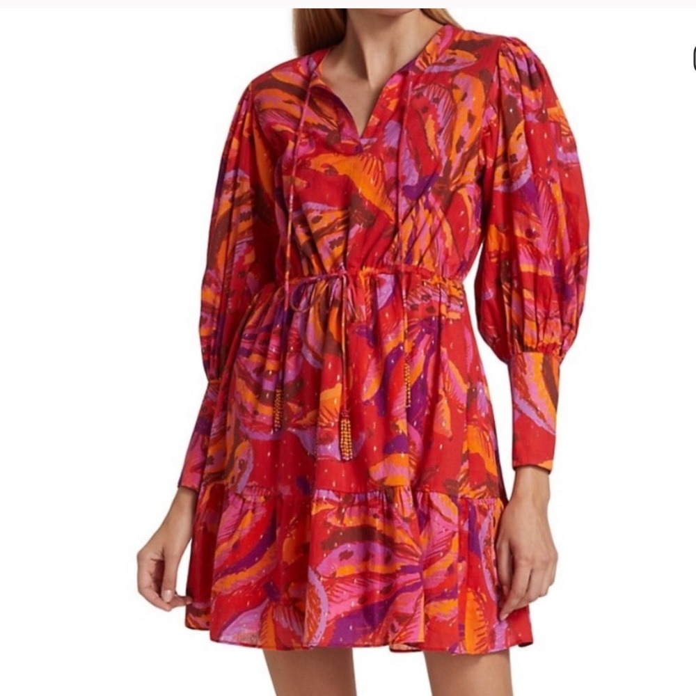 Farm Rio Banana Juice cotton minidress
